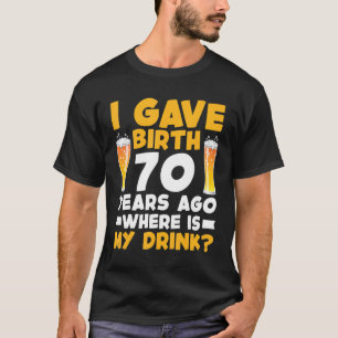 Camiseta Dei À Luz Há 70 Anos Onde Está A Minha 70 B De Beb