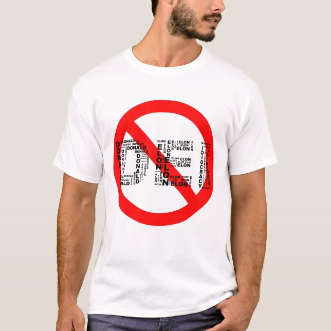 Camiseta DEI (No Donald Elon Idiocracy) (Frente)