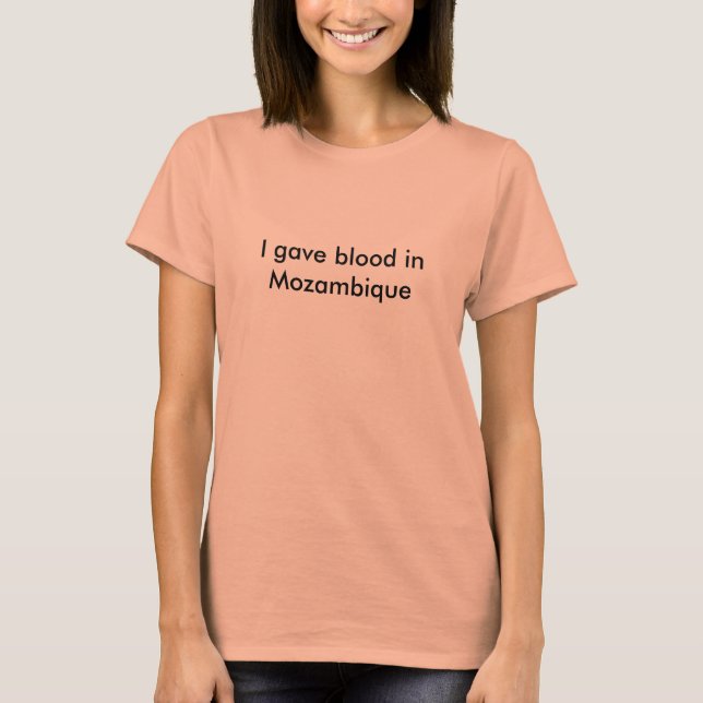 Camiseta Dei sangue em Moçambique (Frente)