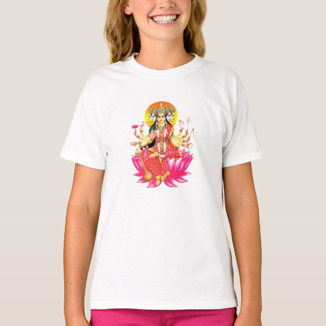 Camiseta Deidade Hindu Gayatri Devi (Frente)