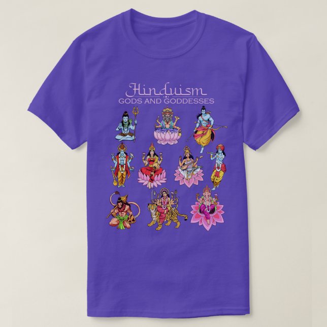 Camiseta Deidades hindu (Frente do Design)