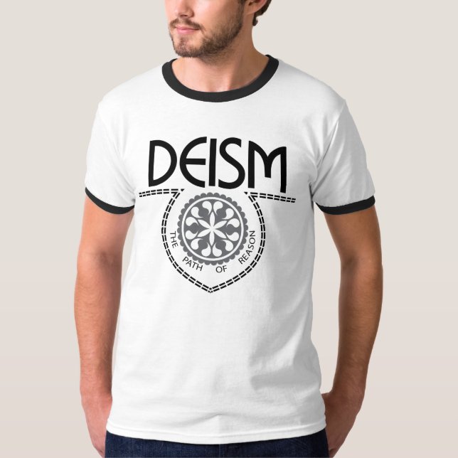 Camiseta Deism - o trajeto do t-shirt da campainha da razão (Frente)