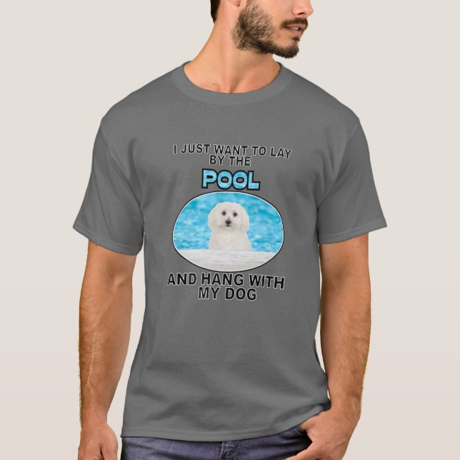 Camiseta Deitar por Piscina (Frente)