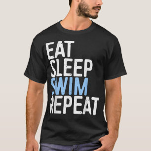 Camiseta Deite a Natação de repouso e repita o presente d