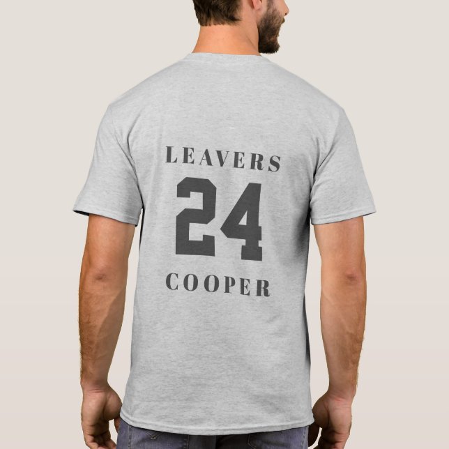 Camiseta Deixa 24 Design traseiro com nome personalizado (Verso)
