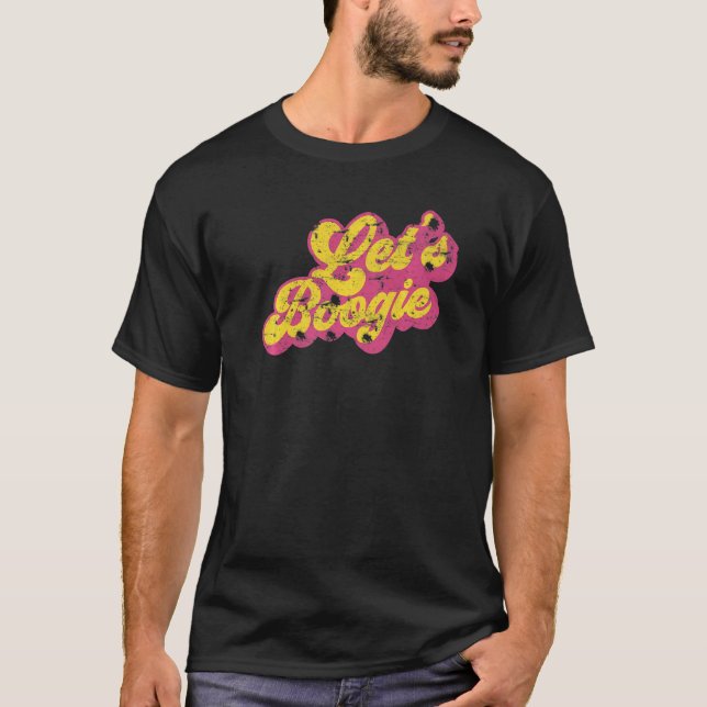 Camiseta Deixa a Boogie Disco Themed Parte 70 do Disco Par  (Frente)
