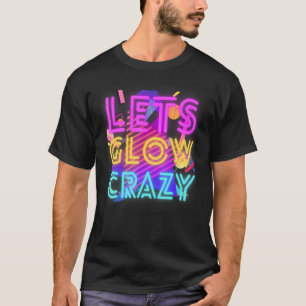 Camiseta Deixa brilhar a cor 1 da rave do retrato de festa