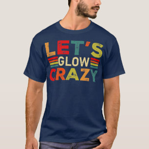 Camiseta Deixa brilhar a cor rave neon 80s do retrato de fe