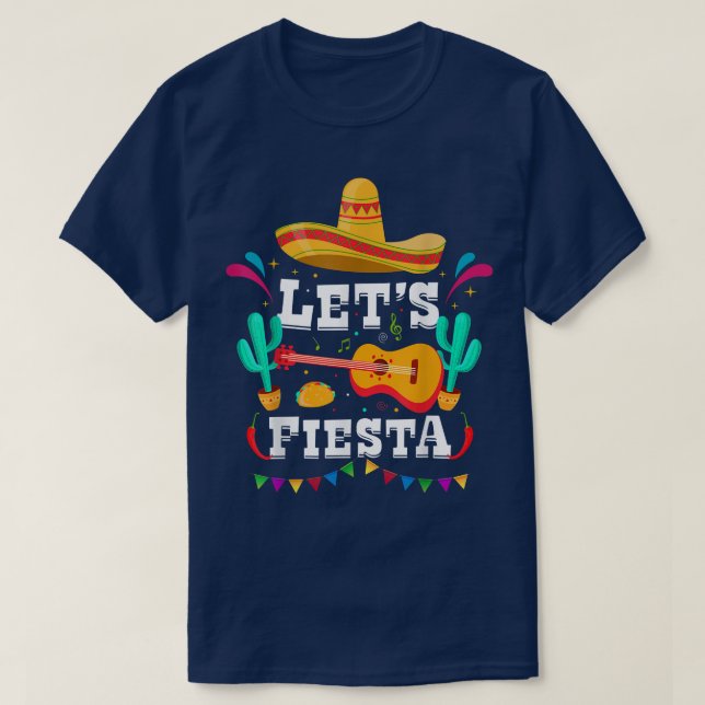 Camiseta Deixa Fiesta Engraçada Avocado Taco Cinco De Mayo  (Frente do Design)