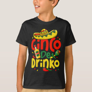 Camiseta Deixa Fiesta Squad Cinco Drinko Cinco De Mayo Mex