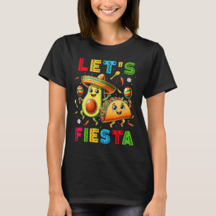 Camiseta Deixa Fiesta Taco Avocado Engraçado Cinco De Mayo 