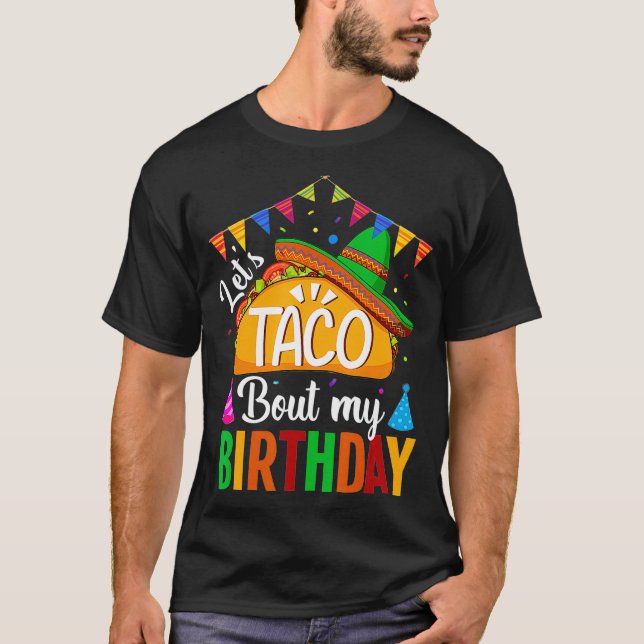 Camiseta Deixa o Taco falar dos meus Cinco de aniversário d (Frente)