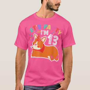 Camiseta Deixa Pawty Im 1313th Birthday Corgi