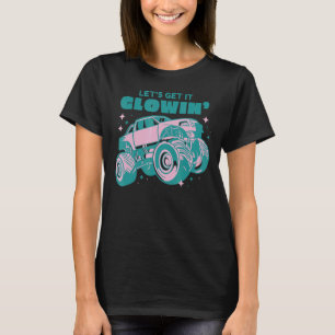 Camiseta Deixa-se brilhar a cor das ondas do neon Neon 80s
