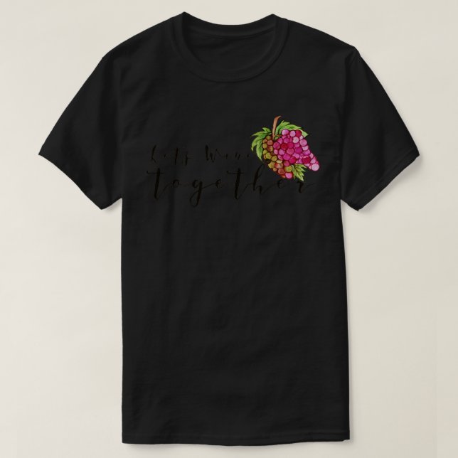 Camiseta Deixa vinho junto (Frente do Design)