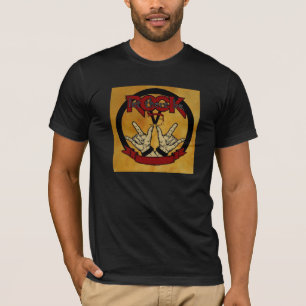 Camiseta Deixado haja rocha (cilíndrica)!