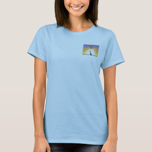 CAMISETA DEIXADO VÁ DEIXAR O DEUS (Frente)