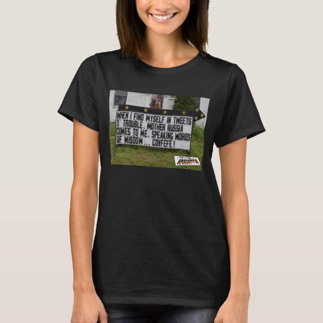 Camiseta Deixais lhe seja Covfefe (Frente)