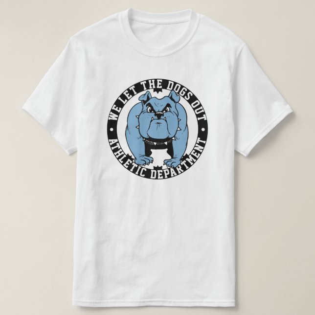 Camiseta Deixamos Os Cachorros Saírem Da Escola O Mascote D (Frente do Design)