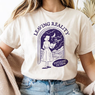 Camiseta Deixando A Realidade Entrando Na Ficção Para O Liv