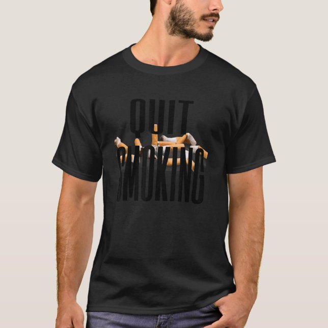 Camiseta Deixar De Fumar Não Fumar Não Fumar (Frente)