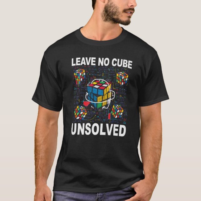 Camiseta Deixar sem Cubo Velocidade Não Resolvida Cortando  (Frente)