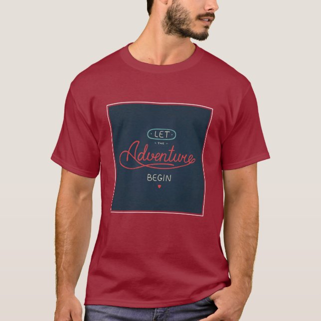 Camiseta Deixe a aventura começar (Frente)