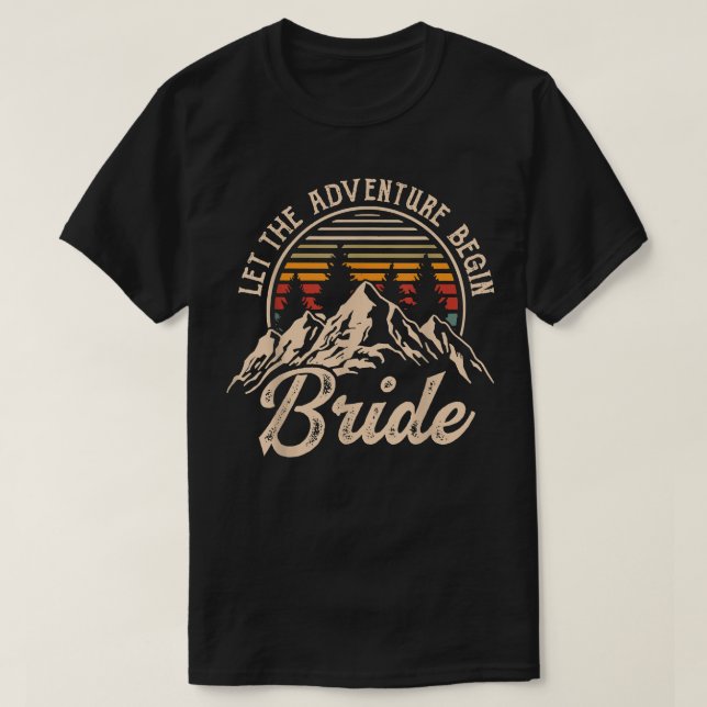 Camiseta Deixe A Aventura Começar Mães De Casais De Lua De  (Frente do Design)