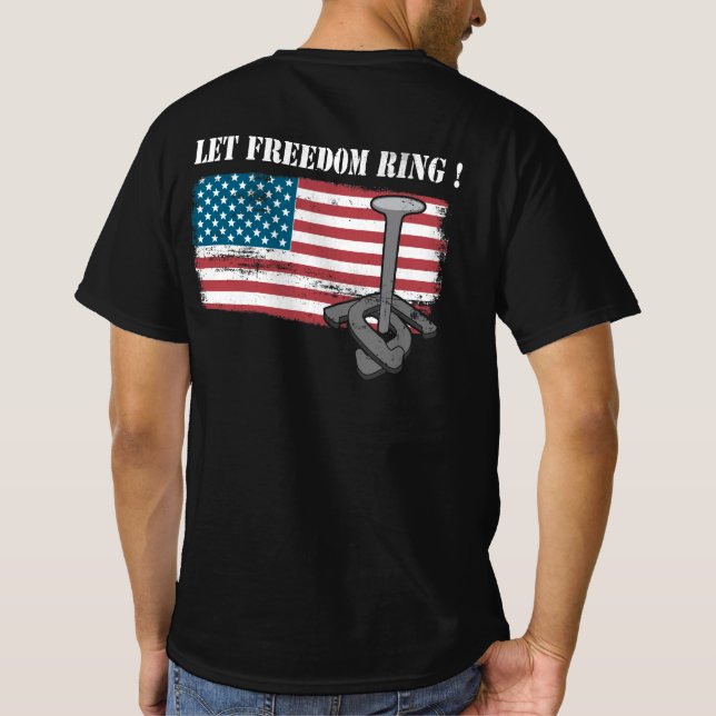 Camiseta Deixe a liberdade ferver ferradura (Verso)
