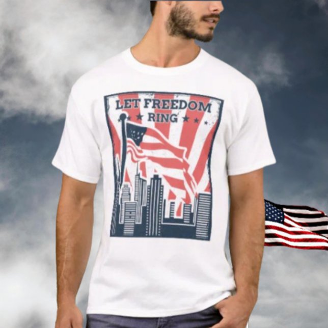 Camiseta Deixe a liberdade tocar (Criador carregado)