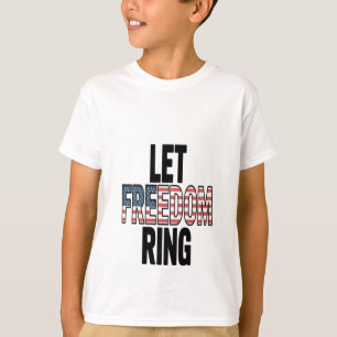 Camiseta Deixe a liberdade tocar a largura viral