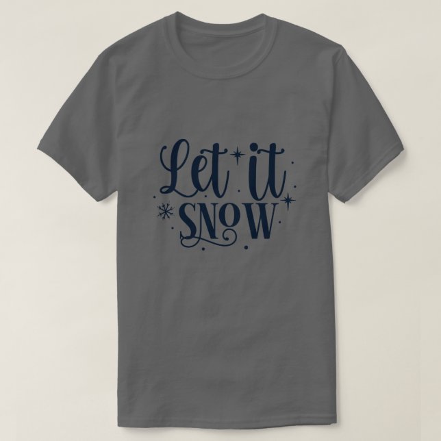 Camiseta Deixe-a nevar01 (Frente do Design)