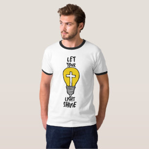 Camiseta Deixe a sua Bíblia brilhante atravessar o dedo dos