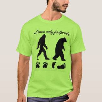 Camiseta Deixe apenas pegadas.