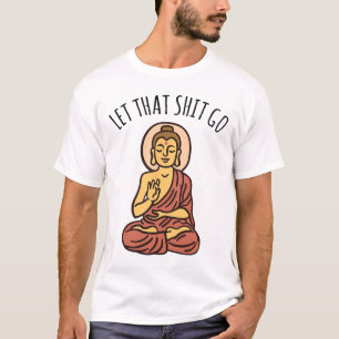 Camiseta Deixe Aquilo Para Trás Arte Yoga Arte Buda