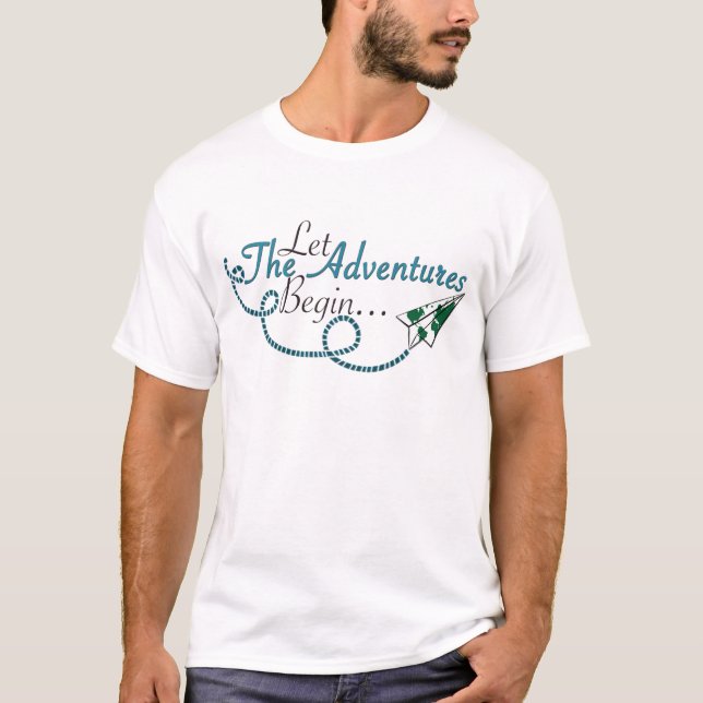 Camiseta Deixe as aventuras começar (Frente)