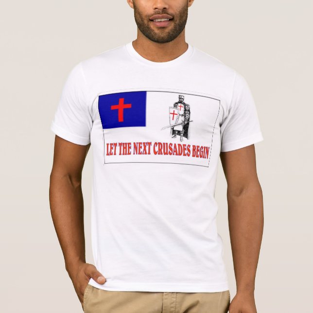 CAMISETA DEIXE AS CRUZADAS SEGUINTES COMEÇAR (Frente)