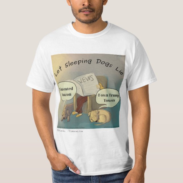 Camiseta Deixe Cachorros Dormirem Mentirem T-shirt do Rick  (Frente)