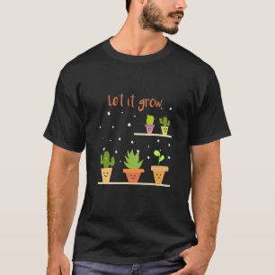 Camiseta Deixe Crescer Vaso de Planta Jardineiro Fofo Plant