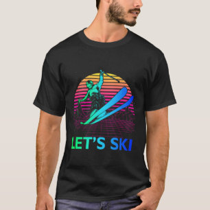 Camiseta Deixe É Esqui Colorido Vintage Anos 90 Anos 80 Esq