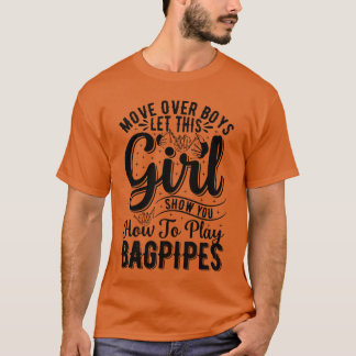 Camiseta Deixe essa garota lhe mostrar como tocar gaita de