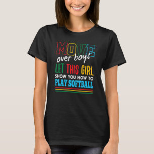 Camiseta Deixe Essa Garota Te Mostrar Como Jogar Softball E