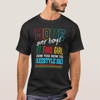 Camiseta Deixe Esta Garota Mostrar Como Esquiar com Freesty