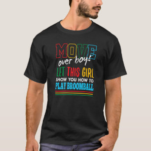 Camiseta Deixe Esta Garota Mostrar Como Jogar Broomball Div