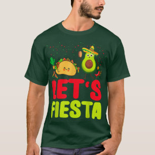 Camiseta Deixe Fiesta Avocado E Tacos Cinco De Mayo Meican