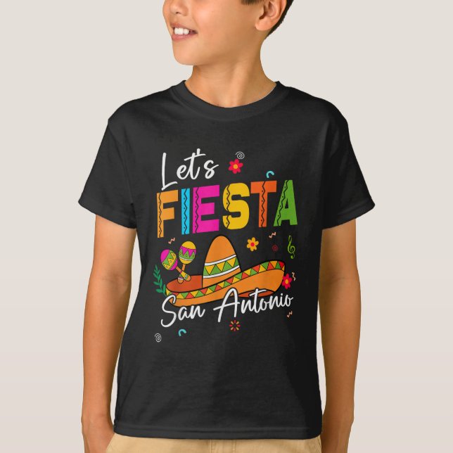 Camiseta Deixe Fiesta San Antonio Texas Cinco De Mayo Mexic (Frente)