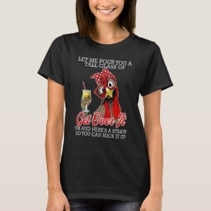 Camiseta Deixe-me Despejar Um Copo Alto De Supere Isso Fran