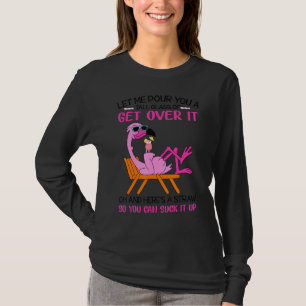 Camiseta Deixe-Me Empurrá-Lo Um Copo Alto Para Superá-Lo.