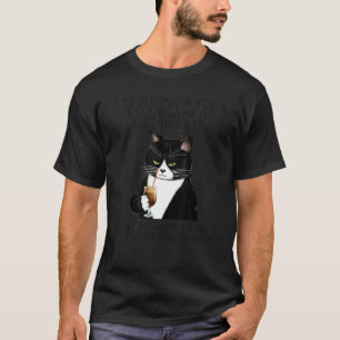 Camiseta Deixe-Me Empurrar Um Copo Alto Para Se Mover.
