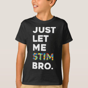Camiseta Deixe-Me Estimular Mês De Consciência Do Autismo E